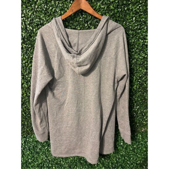 Caslon Gray Center Button Cardigan Sz Medium - Picture 5 of 5